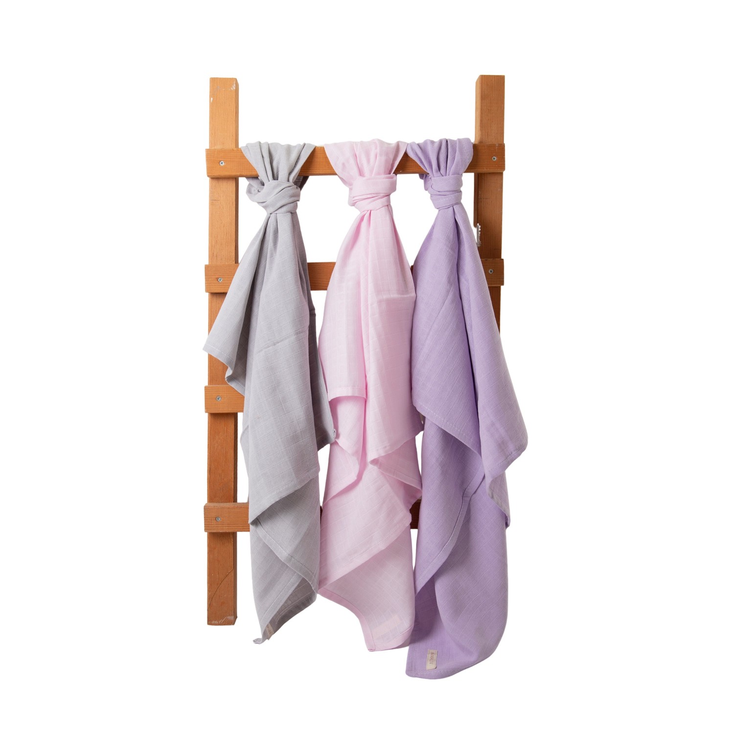 3’lü Set Müslin Örtü Lavander&Pinky